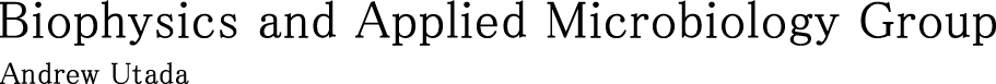Biophysics and Applied Microbiology Group